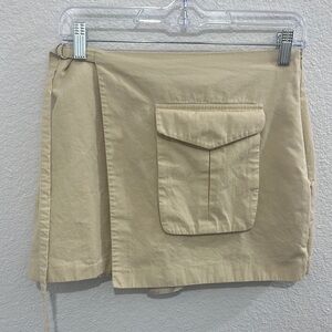 Zara Light Beige Skirt with Side Pocket